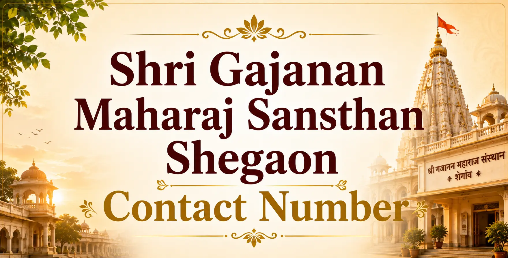 Shri Gajanan Maharaj Sansthan Shegaon Contact Number Shri Gajanan Maharaj Sansthan Shegaon Contact Number