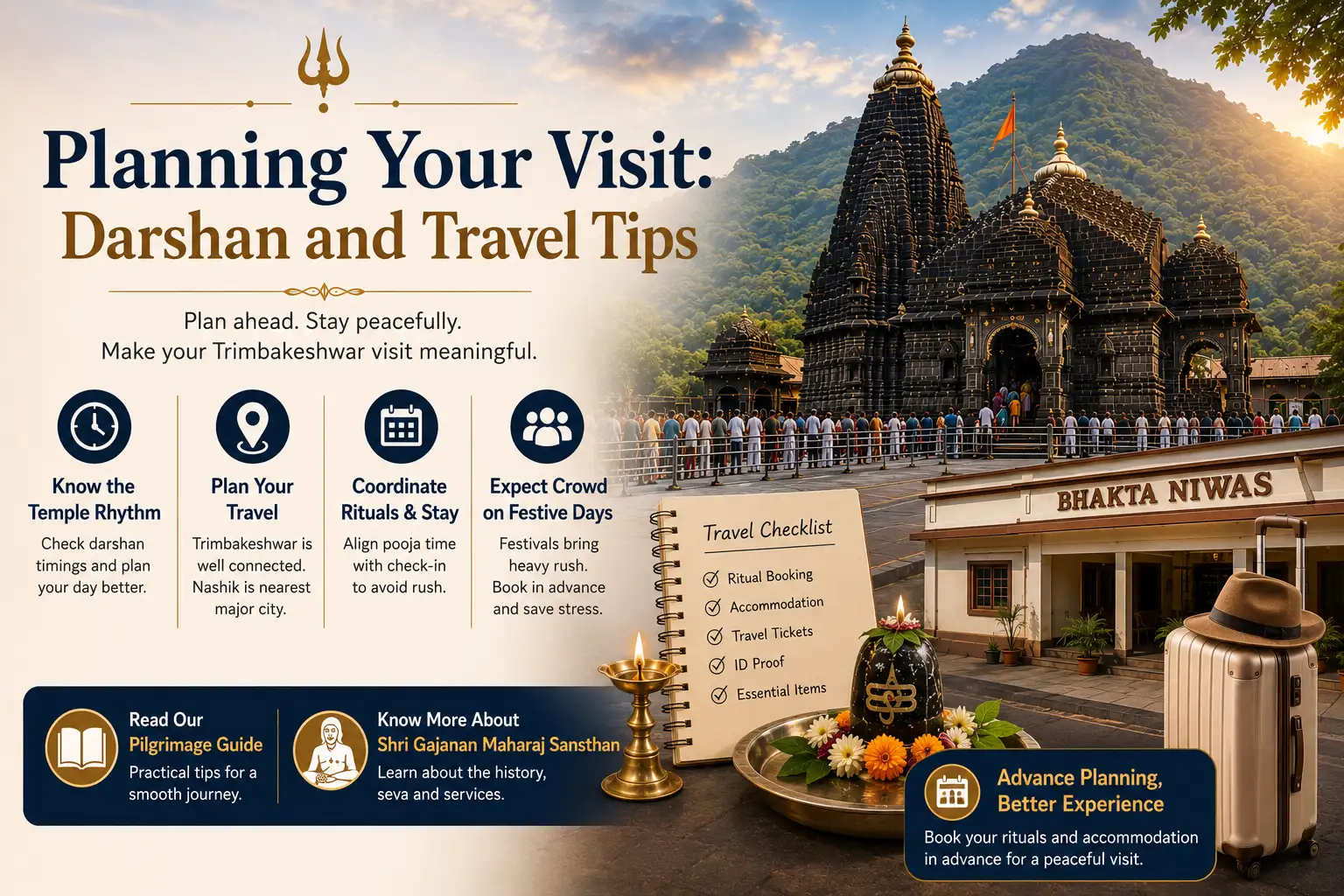 trimbakeshwar temple dharamshala booking