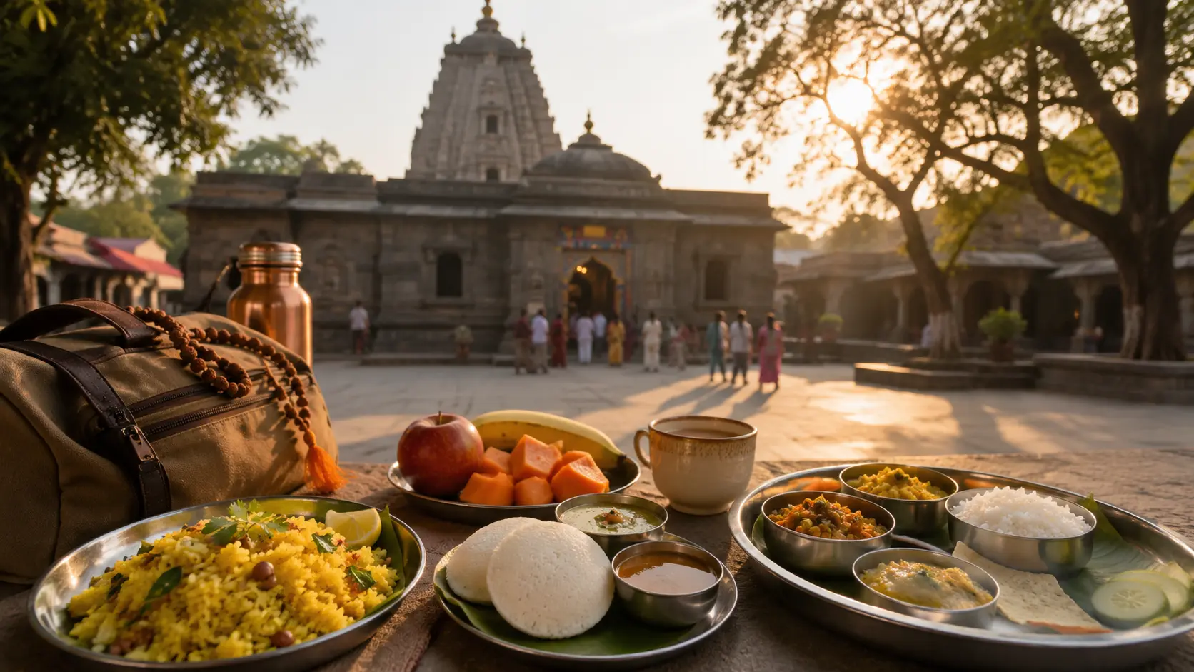 Food available at Trimbakeshwar Bhakt Niwas dining hall