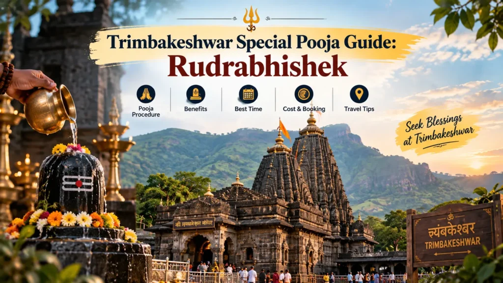 Trimbakeshwar Rudrabhishek Pooja ritual at Jyotirlinga temple